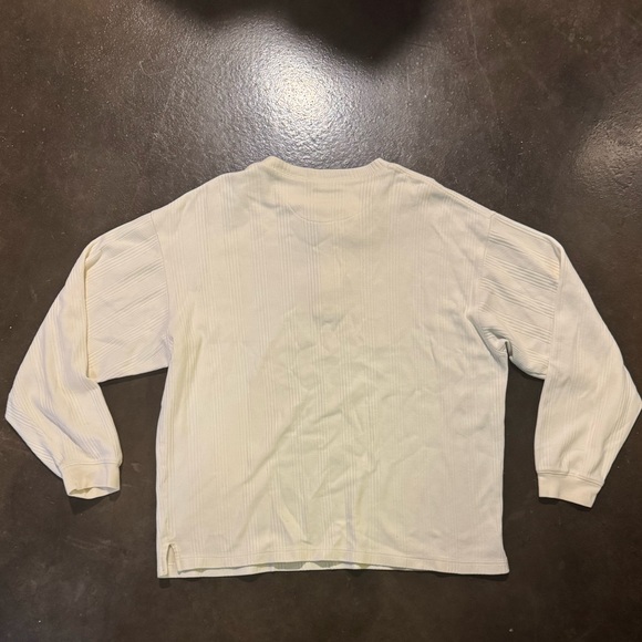 VTG Structure 100% Cotton Henley Ribbed Pullover Size L - Picture 4 of 8